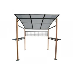 Abri Barbecue Darwin En Alu / Acier - Oak / Graphite