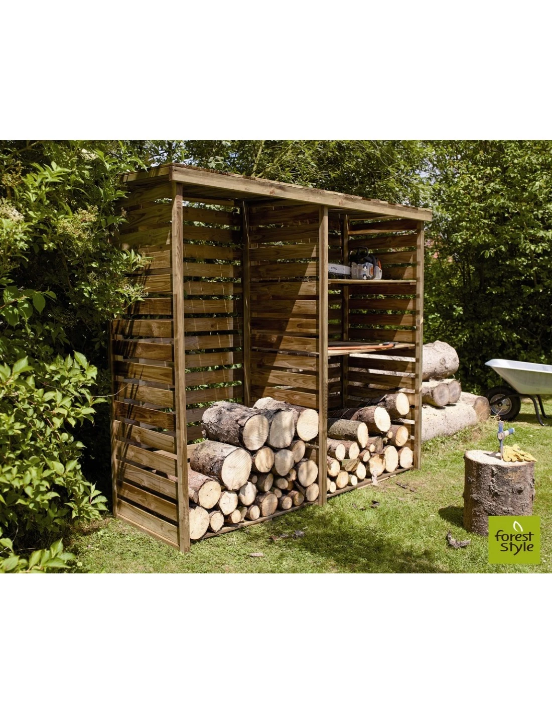 Abri Bois Cheyenne - Capacité 3.3 Stères 1 Abri Bois Cheyenne - Capacité 3.3 Stères