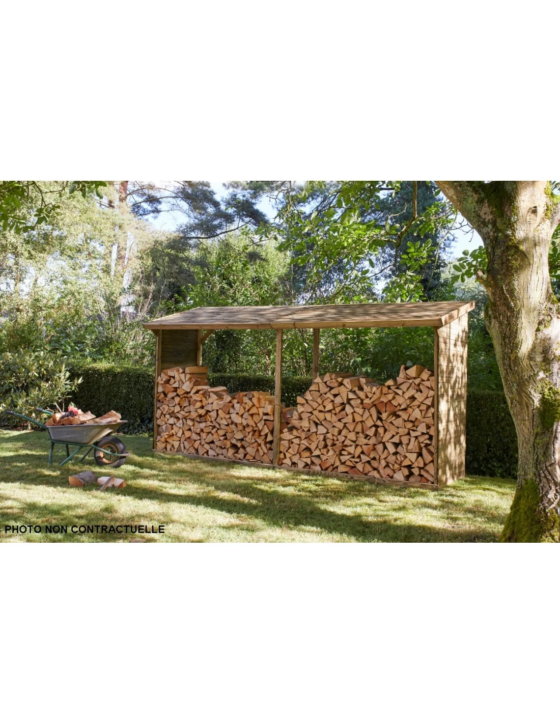 Abri Bûches Memphis XL Traité Autoclave Pour 4 Stères 3 Abri Bûches Memphis XL Traité Autoclave Pour 4 Stères – Image 3