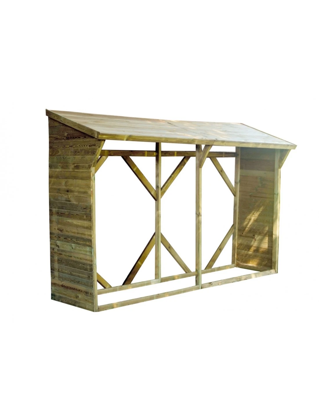 Abri Bûches Memphis XL Traité Autoclave Pour 4 Stères 1 Abri Bûches Memphis XL Traité Autoclave Pour 4 Stères