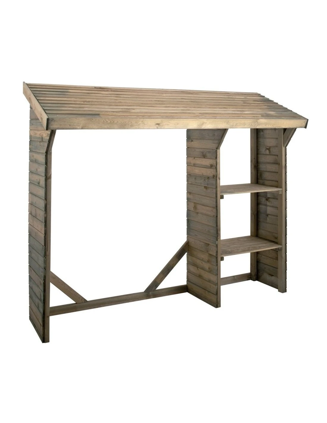 Abri Bûches Split - Capacité 1.5 Stères 2 Abri Bûches Split - Capacité 1.5 Stères – Image 2