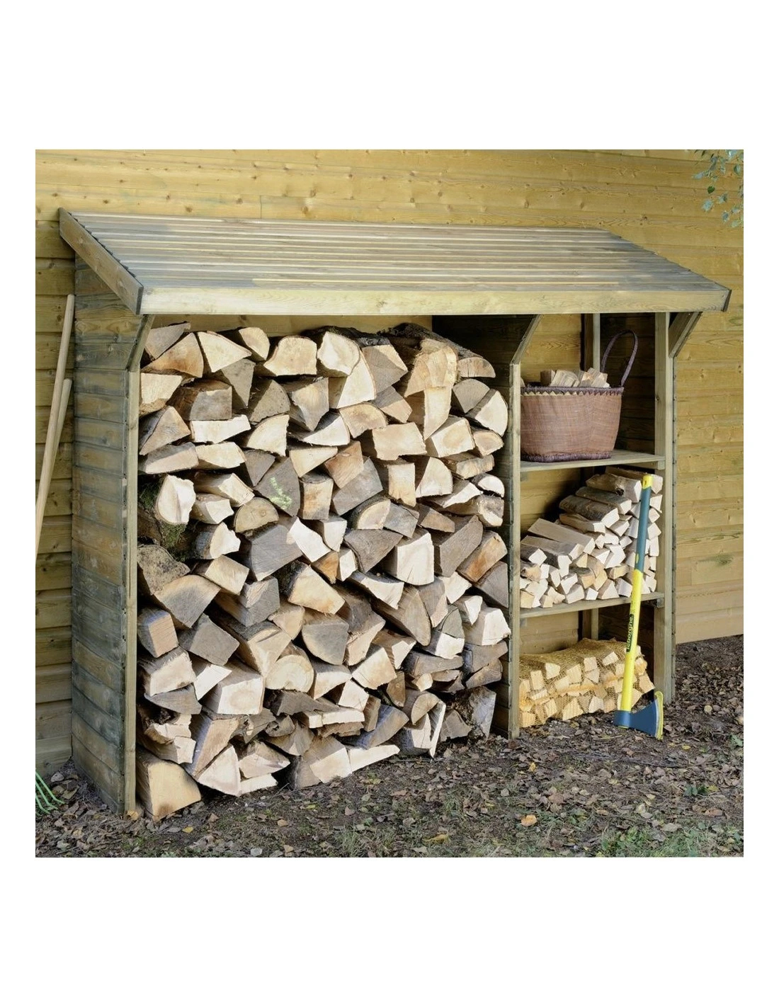 Abri Bûches Split - Capacité 1.5 Stères 1 Abri Bûches Split - Capacité 1.5 Stères