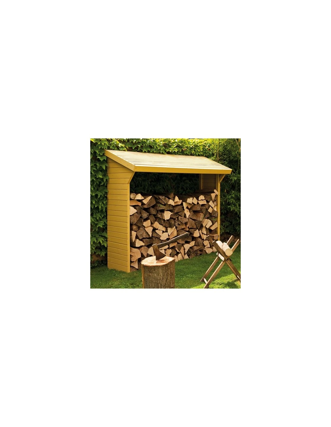 Abri Bûches Traité 2 Stères 2 Abri Bûches Traité 2 Stères – Image 2