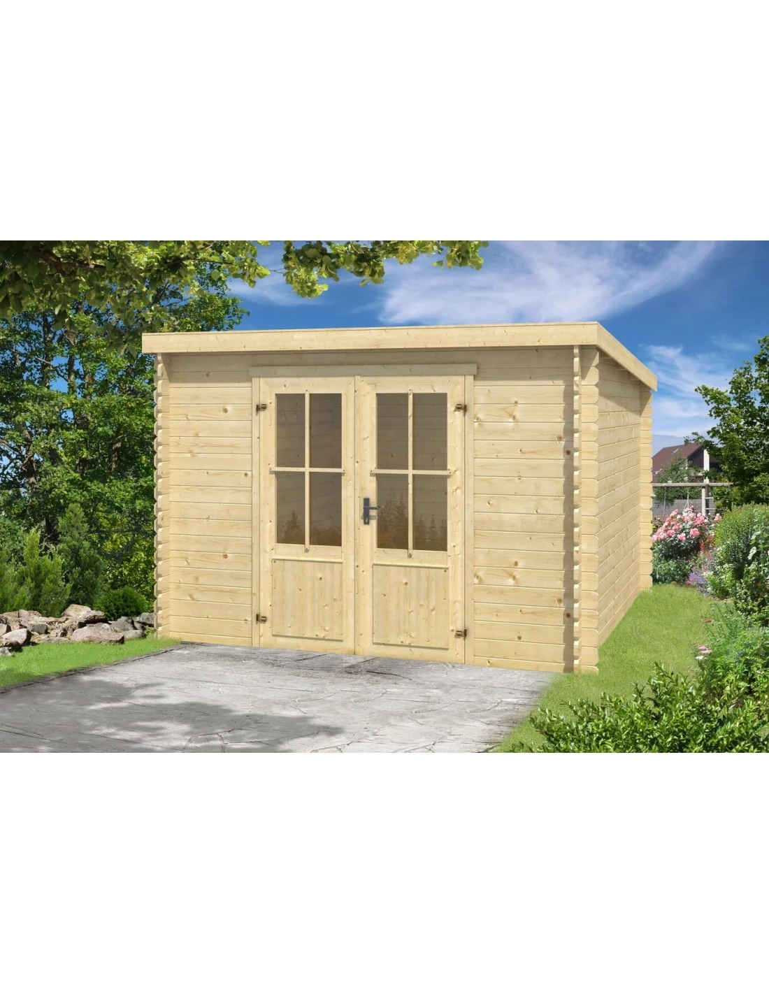 Abri De Jardin Atlanta 6.7 M² Bois Massif 28 Mm 2 Abri De Jardin Atlanta 6.7 M² Bois Massif 28 Mm – Image 2