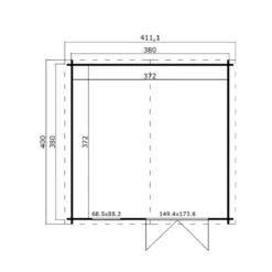 Abri De Jardin Bekky 14.45 M² En Bois Massif 40 Mm -Verger Magique Soldes Boutique abri de jardin bekky 1445 m en bois massif 40 mm 1