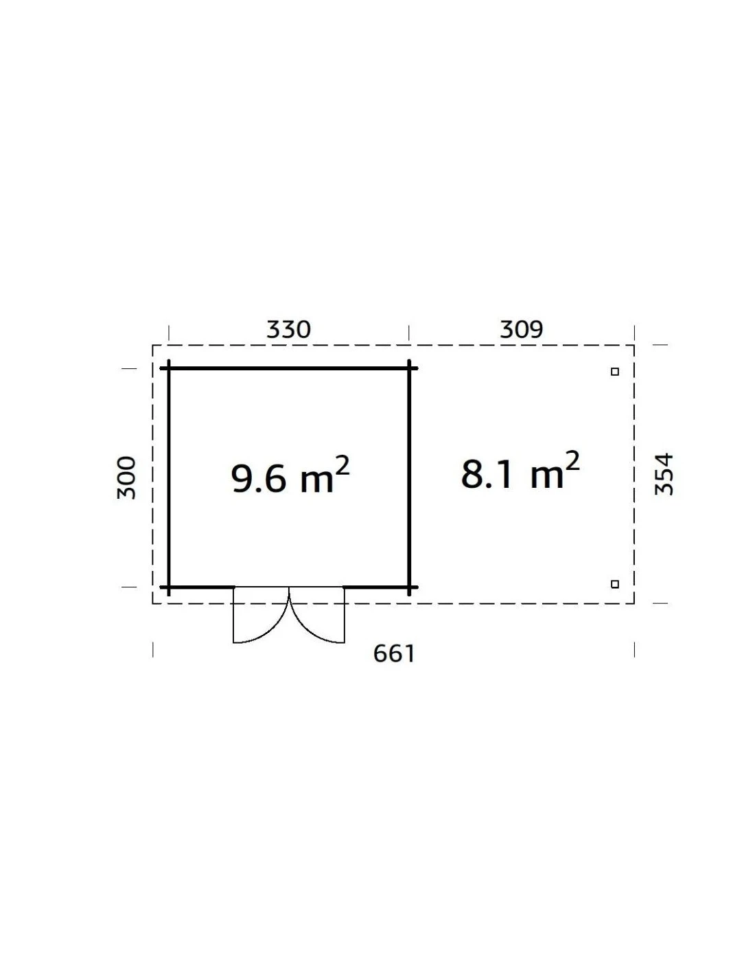 Abri De Jardin Elsa 9.9 M² + Avancée De 3.1 En Bois Massif 28 Mm 4 Abri De Jardin Elsa 9.9 M² + Avancée De 3.1 En Bois Massif 28 Mm – Image 4