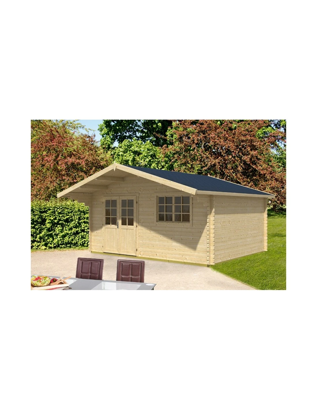 Abri De Jardin Gotland 18.9 M² Avec Plancher En Bois 40 Mm 2 Abri De Jardin Gotland 18.9 M² Avec Plancher En Bois 40 Mm – Image 2