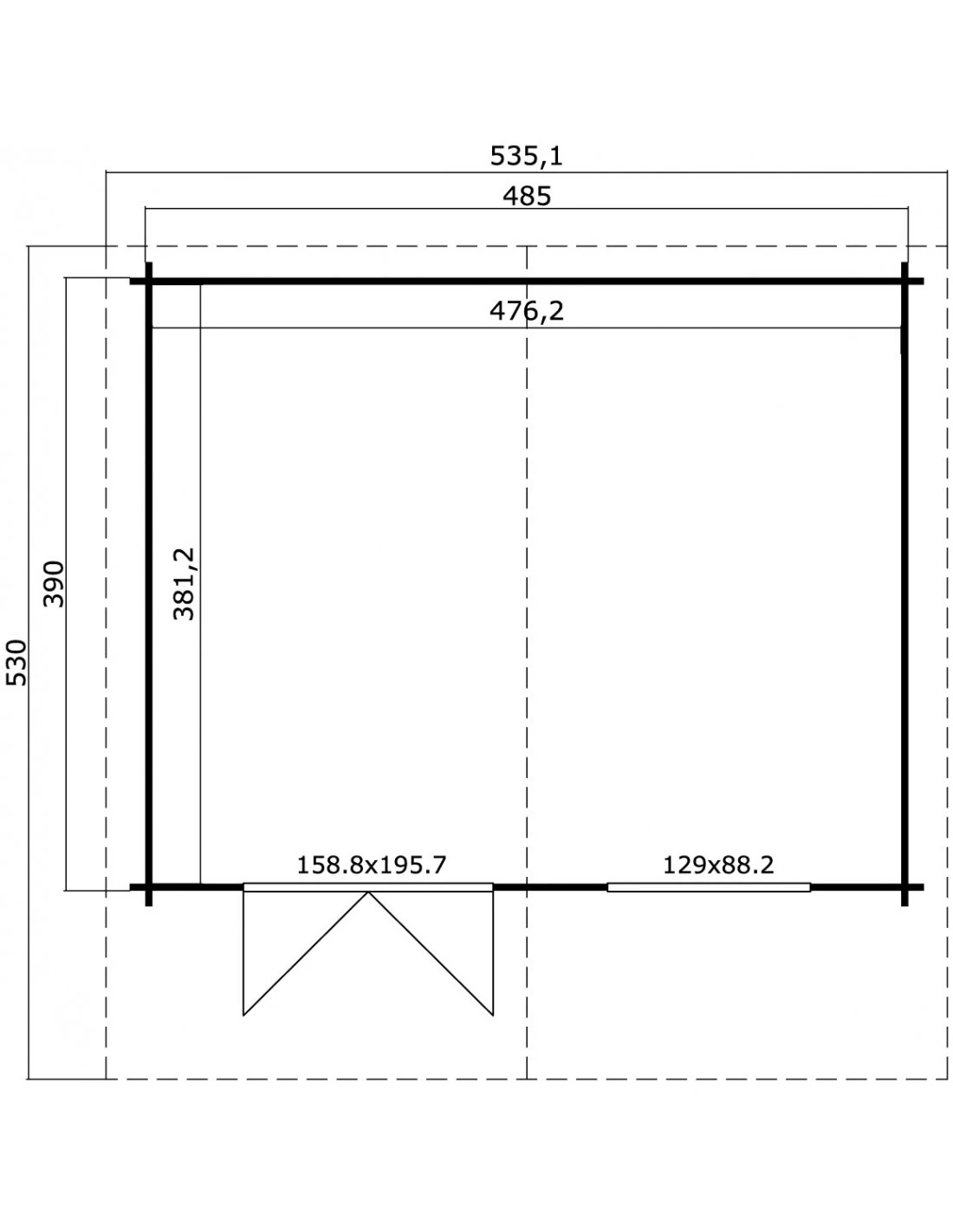 Abri De Jardin Gotland 18.9 M² Avec Plancher En Bois 40 Mm 3 Abri De Jardin Gotland 18.9 M² Avec Plancher En Bois 40 Mm – Image 3