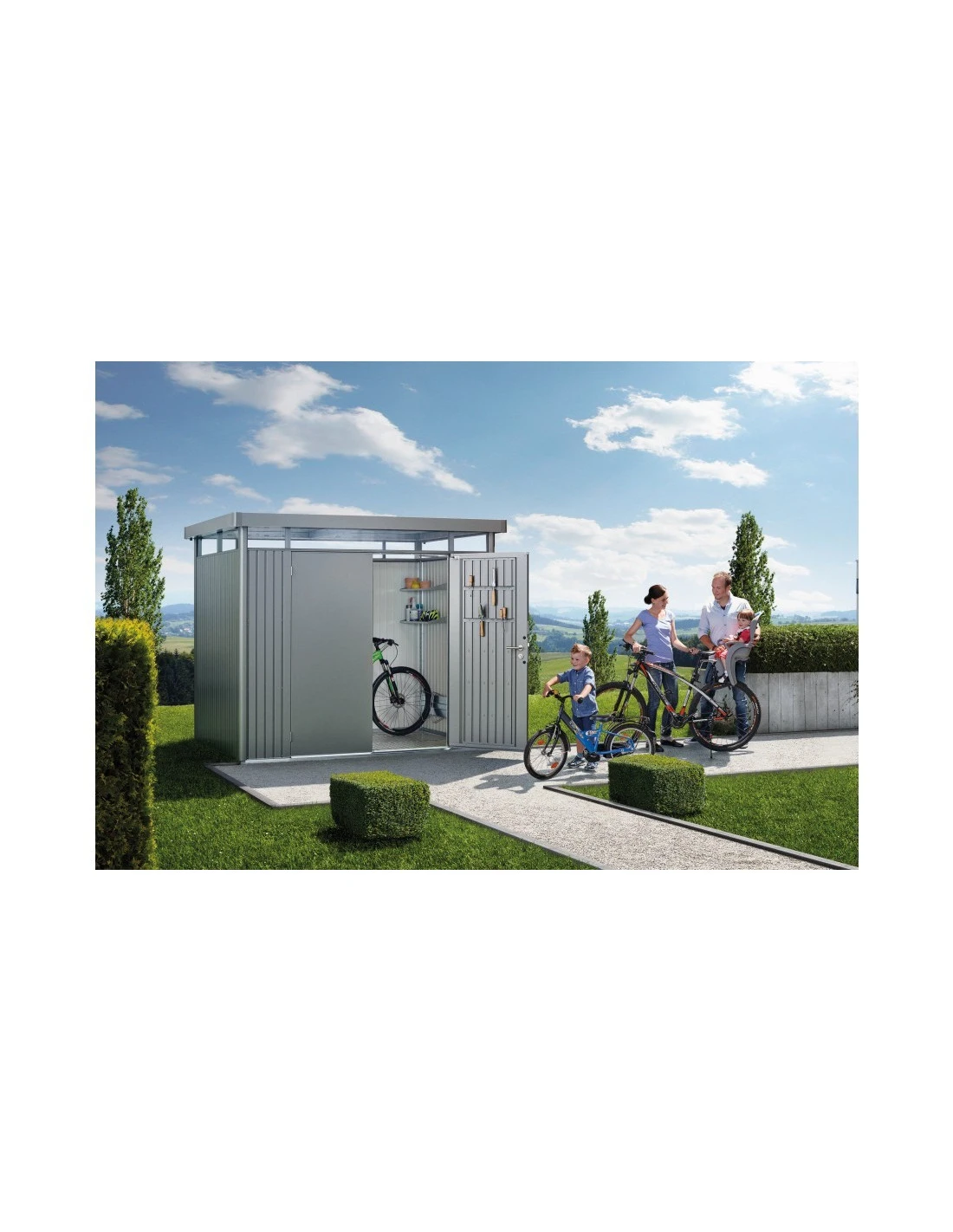 Abri De Jardin Highline BIOHORT Double-portes De 4.3 à 8.7 M² 3 Abri De Jardin Highline BIOHORT Double-portes De 4.3 à 8.7 M² – Image 3