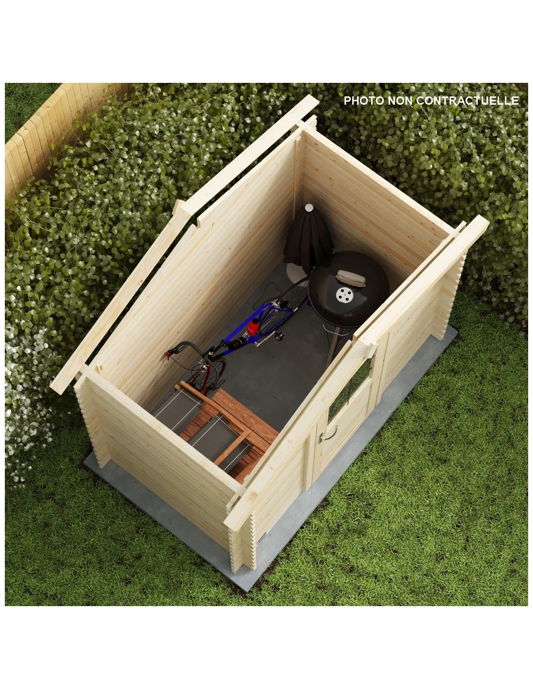 Abri De Jardin Juno 2.8 M² En Bois Massif 19 Mm 4 Abri De Jardin Juno 2.8 M² En Bois Massif 19 Mm – Image 4