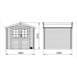 Abri De Jardin Juno 4.9 M² En Bois Massif 19 Mm 11 Abri De Jardin Juno 4.9 M² En Bois Massif 19 Mm -Verger Magique Soldes Boutique abri de jardin juno 49 m en bois massif 19 mm 4
