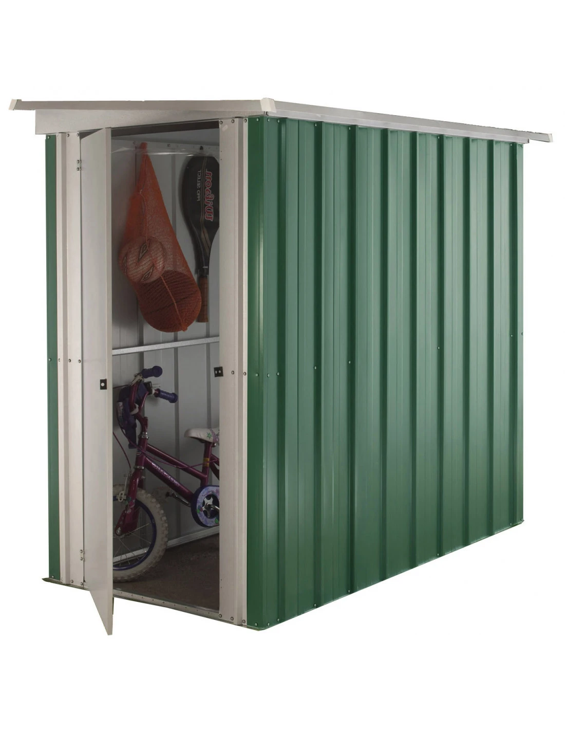 Abri De Jardin Métal 1.9 M² Vert - Gamme Yardmaster 1 Abri De Jardin Métal 1.9 M² Vert - Gamme Yardmaster