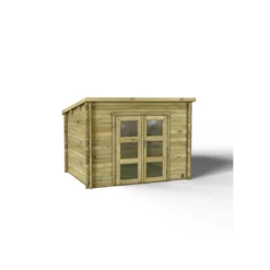 Abri De Jardin Nicia Modern 6.1 M² En Bois Massif 28 Mm