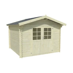 Abri De Jardin Pila 7.6 M² En Bois Massif 28 Mm - Gamme White Wood