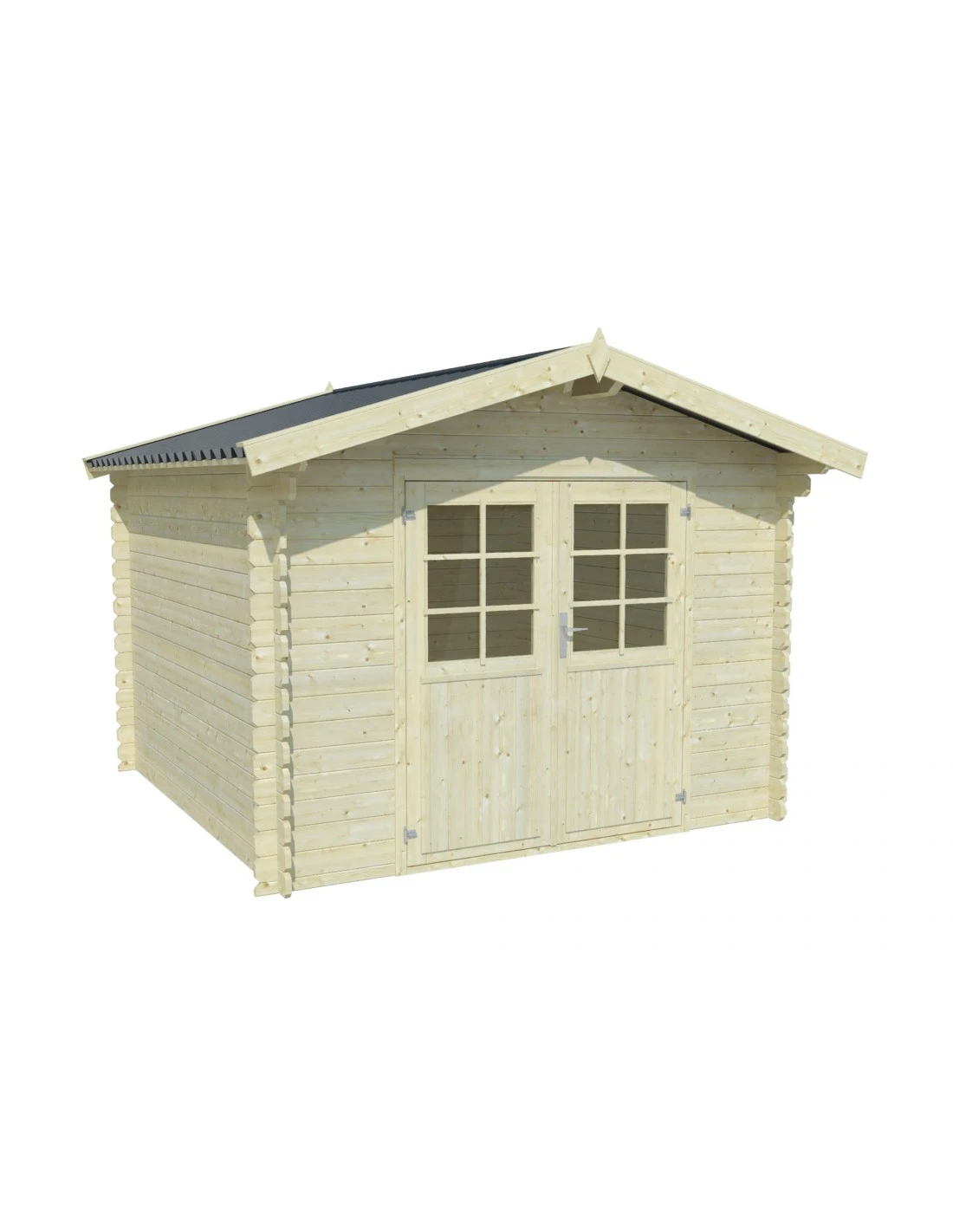 Abri De Jardin Pila 7.6 M² En Bois Massif 28 Mm - Gamme White Wood 1 Abri De Jardin Pila 7.6 M² En Bois Massif 28 Mm - Gamme White Wood