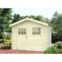 Abri De Jardin Rimini 5.95 M² En Bois Massif 19 Mm - Gamme White Wood