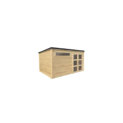 Abri De Jardin Shelty Modern 10.9 M² En Bois Massif 28 Mm