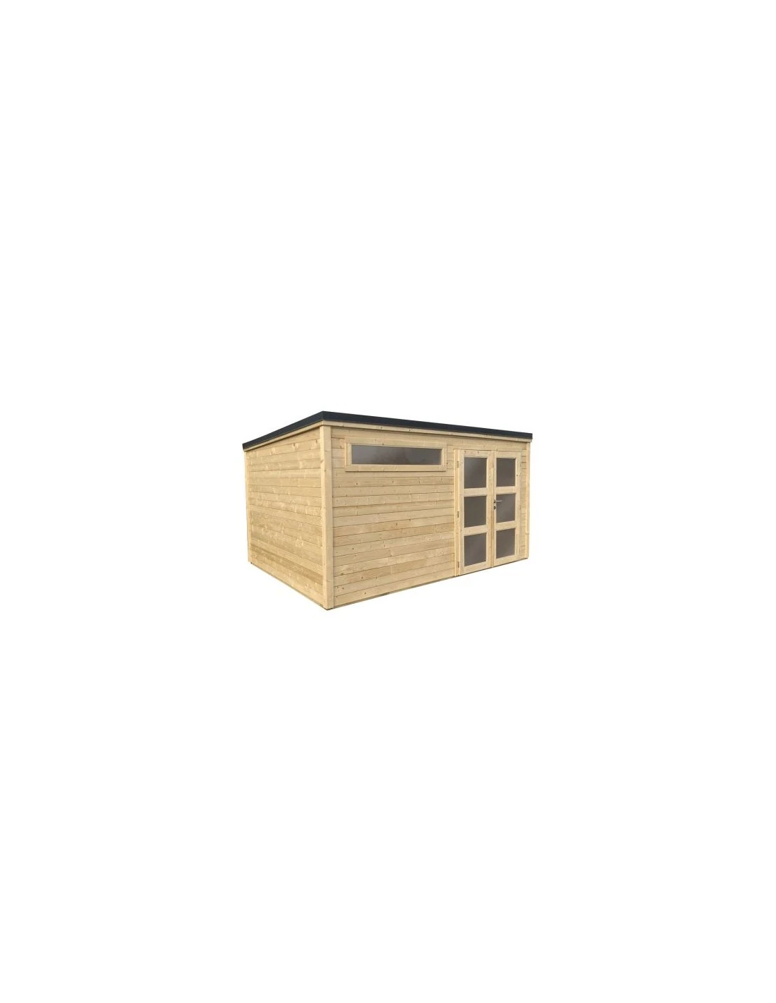 Abri De Jardin Shelty Modern 10.9 M² En Bois Massif 28 Mm 1 Abri De Jardin Shelty Modern 10.9 M² En Bois Massif 28 Mm