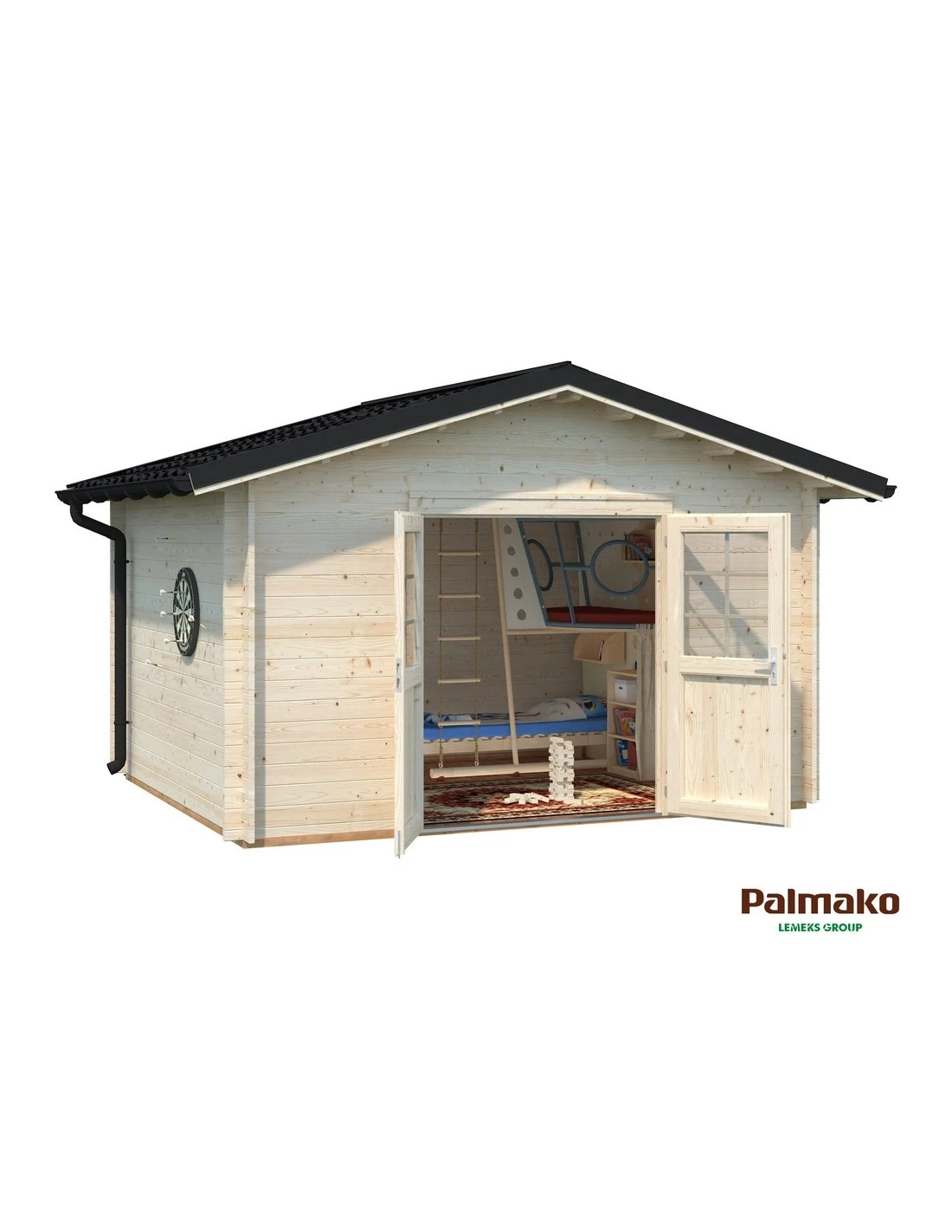 Abri De Jardin Tina 10.8 M² En Bois Massif 34 Mm 4 Abri De Jardin Tina 10.8 M² En Bois Massif 34 Mm – Image 4