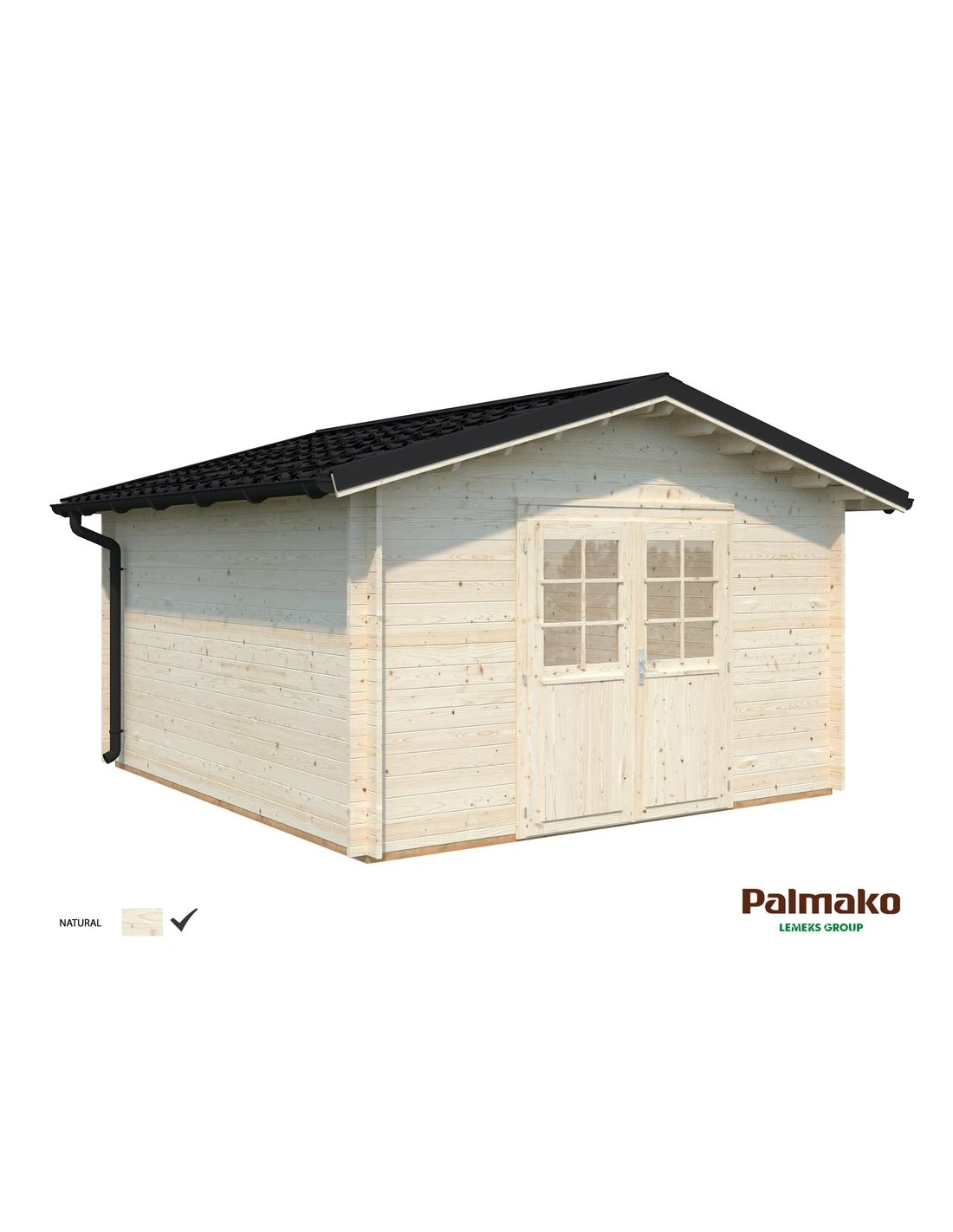 Abri De Jardin Tina 14 M² En Bois Massif 34 Mm 3 Abri De Jardin Tina 14 M² En Bois Massif 34 Mm – Image 3