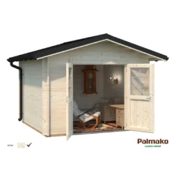 Abri De Jardin Tina 7.8 M² En Bois Massif 34 Mm