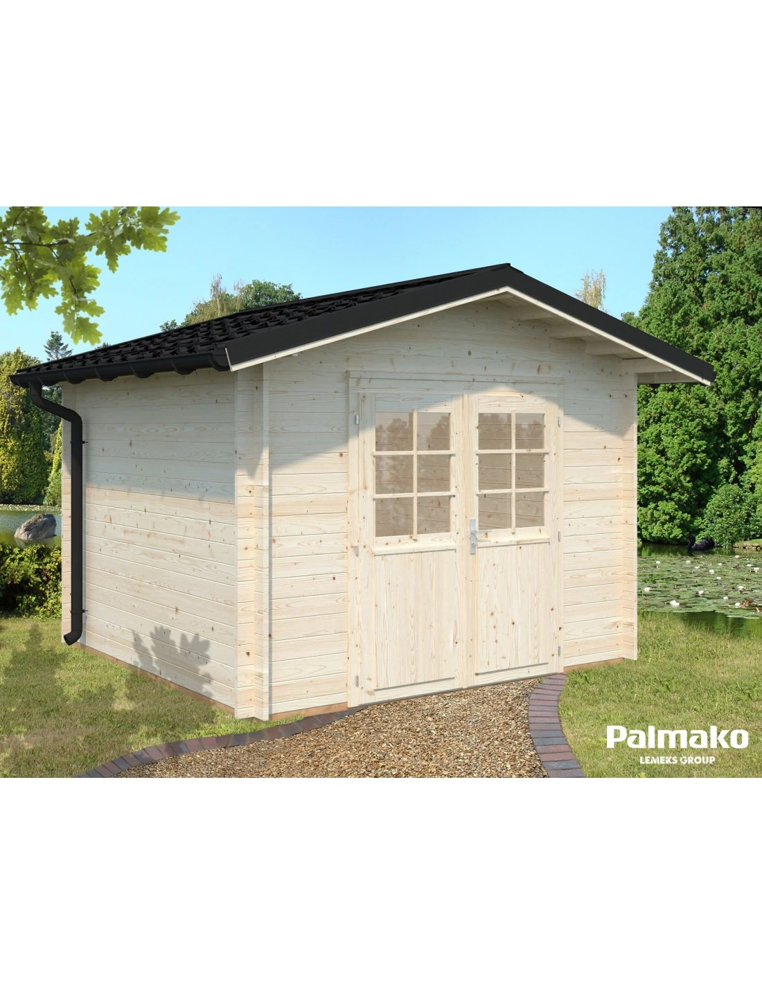 Abri De Jardin Tina 7.8 M² En Bois Massif 34 Mm 5 Abri De Jardin Tina 7.8 M² En Bois Massif 34 Mm – Image 5