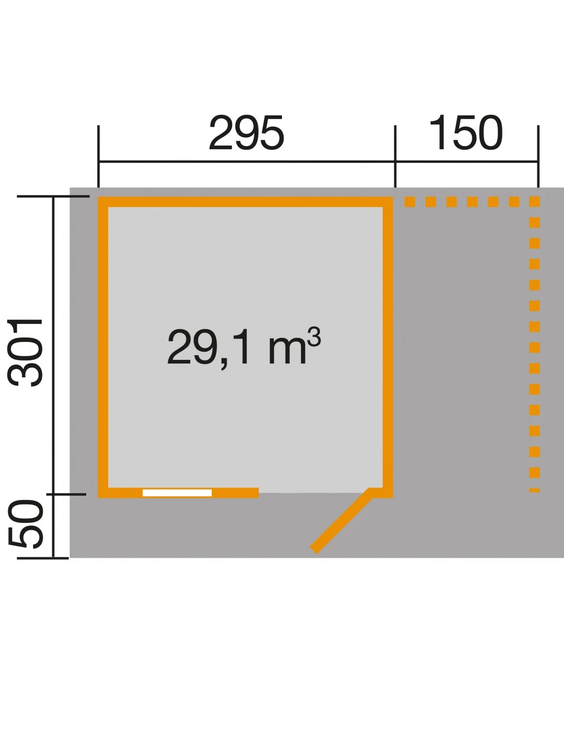Abri De Jardin WEKA 170A+appentis De 13.4 M² En Bois Massif 28 Mm 3 Abri De Jardin WEKA 170A+appentis De 13.4 M² En Bois Massif 28 Mm – Image 3