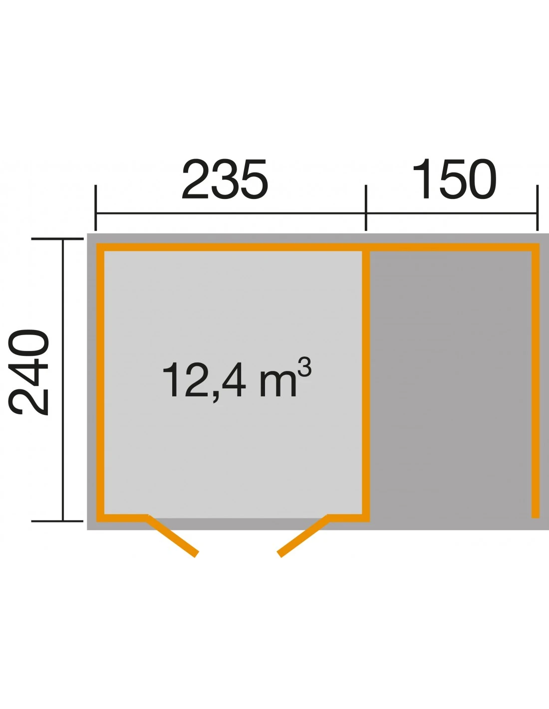 Abri De Jardin WEKA 179A+appentis De 9.2 M² En Bois Massif 28 Mm 2 Abri De Jardin WEKA 179A+appentis De 9.2 M² En Bois Massif 28 Mm – Image 2