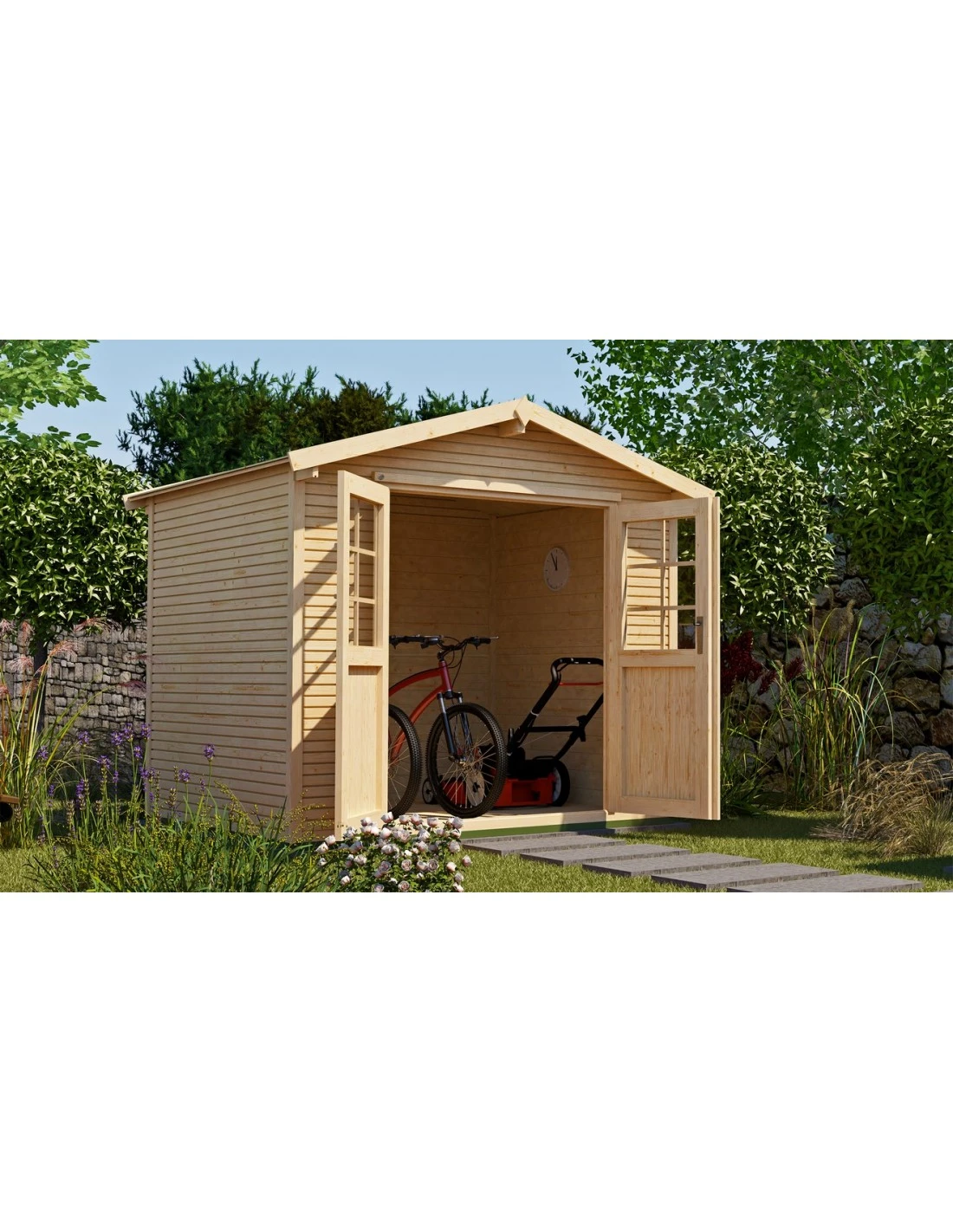 Abri De Jardin WEKA 218 De 6.2 M² Au Choix En Bois Massif 28 Mm 1 Abri De Jardin WEKA 218 De 6.2 M² Au Choix En Bois Massif 28 Mm