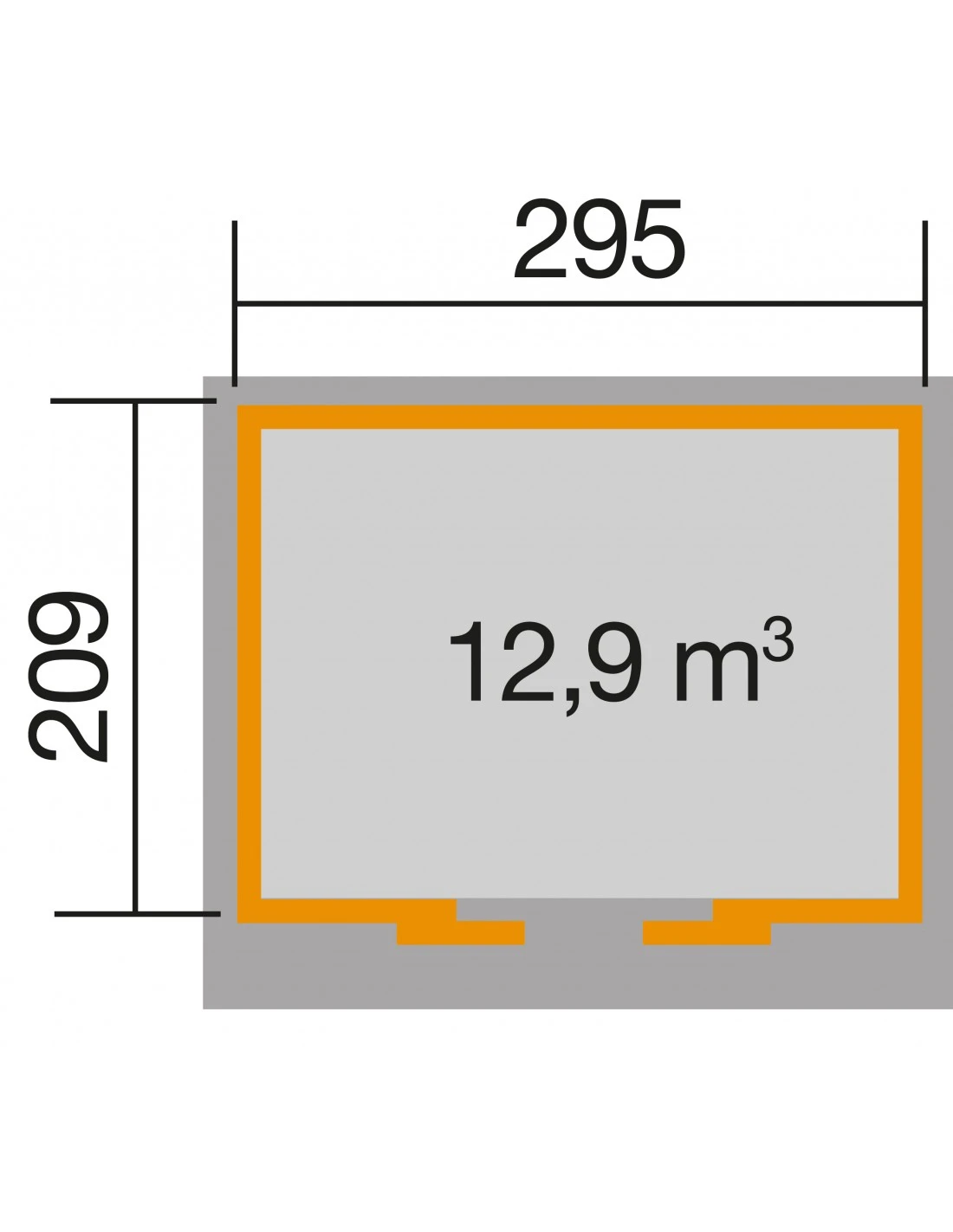 Abri De Jardin WEKA 225 De 6.2 M² Au Choix En Bois Massif 21 Mm 2 Abri De Jardin WEKA 225 De 6.2 M² Au Choix En Bois Massif 21 Mm – Image 2