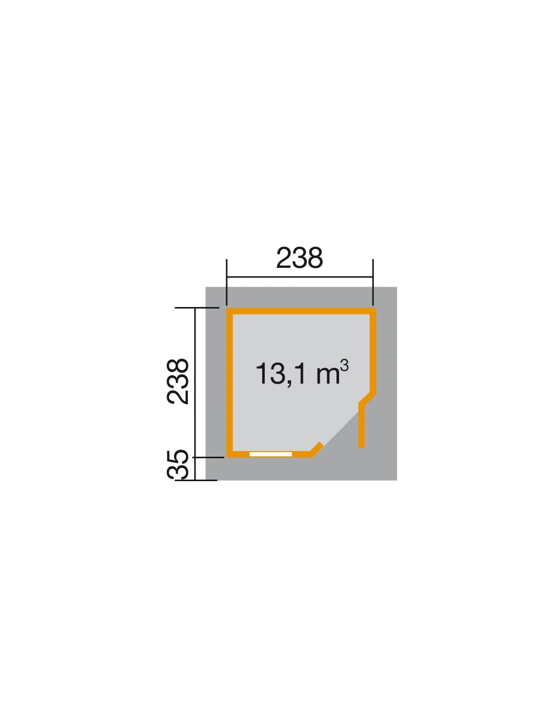 Abri De Jardin WEKA Pentagonal Design 213 De 5.6 M² Au Choix En Bois Massif 28 Mm 2 Abri De Jardin WEKA Pentagonal Design 213 De 5.6 M² Au Choix En Bois Massif 28 Mm – Image 2