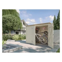 Abri Vélos/poubelles WEKA 367 En Bois Massif 19 Mm