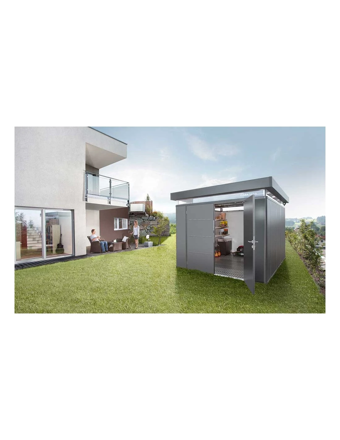 Abri/garage CasaNova Isolé Largeur 4m BIOHORT 7 Abri/garage CasaNova Isolé Largeur 4m BIOHORT – Image 7