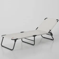 Bain De Soleil AMIGO Aluminium Anthracite Texfil Blanc Beige