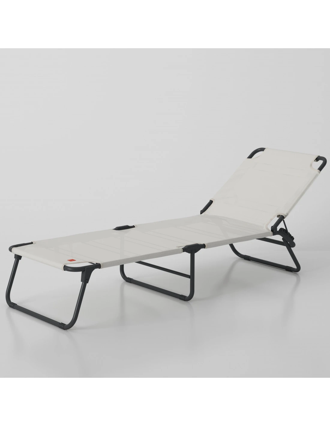 Bain De Soleil AMIGO Aluminium Anthracite Texfil Blanc Beige 1 Bain De Soleil AMIGO Aluminium Anthracite Texfil Blanc Beige