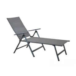 Bain De Soleil Ciro - Pliant En Aluminium Gris