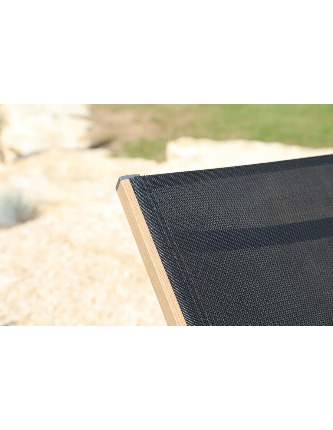 Bain De Soleil Thema Avec Roues En Aluminium 5 Positions - Heat Look Bois / Noir 2 Bain De Soleil Thema Avec Roues En Aluminium 5 Positions - Heat Look Bois / Noir – Image 2