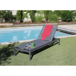 Bain De Soleil Thema Avec Roues En Aluminium 5 Positions - Grey / Gris