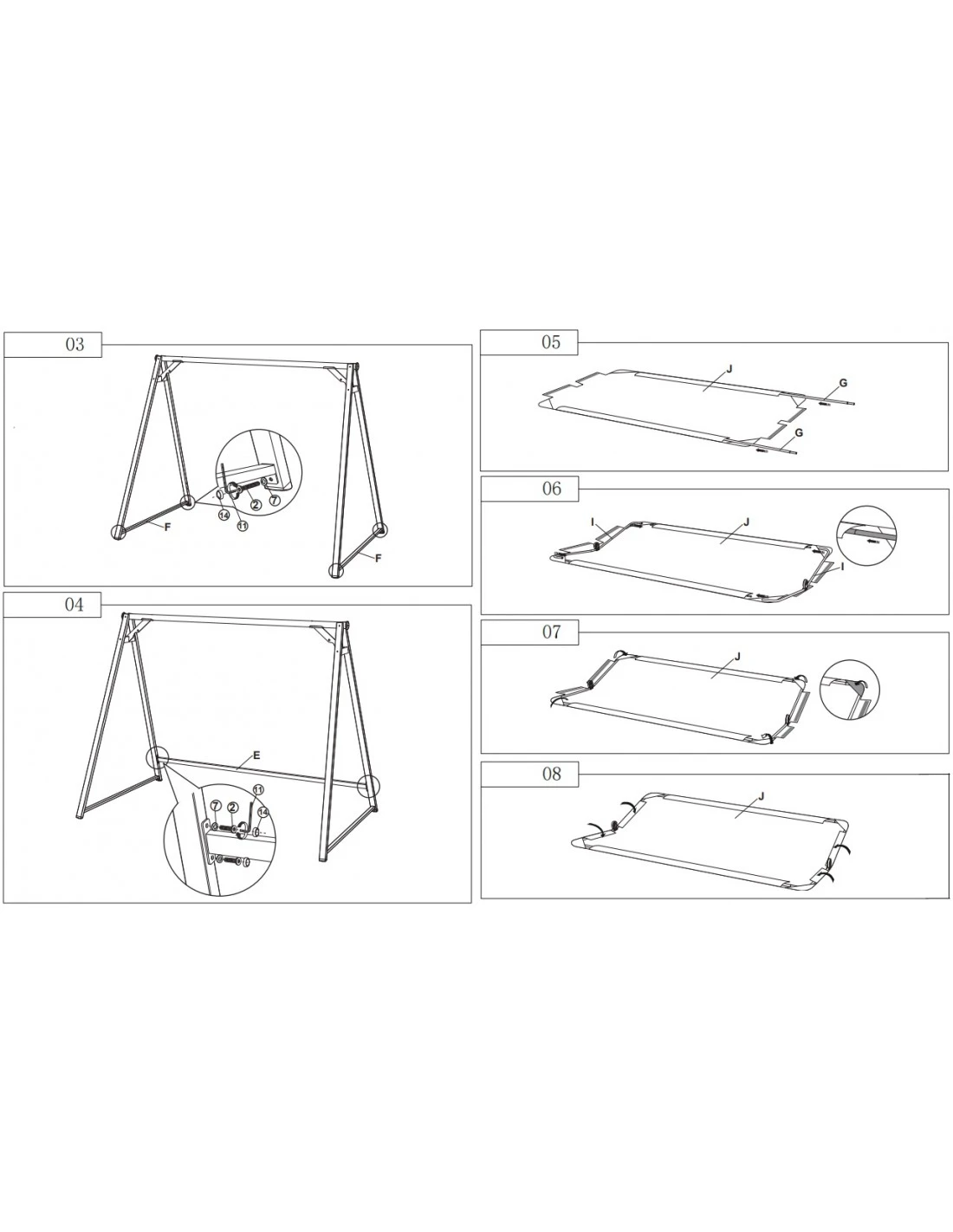 Balancelle De Jardin Cubic 3 Places En Aluminium 4 Balancelle De Jardin Cubic 3 Places En Aluminium – Image 4