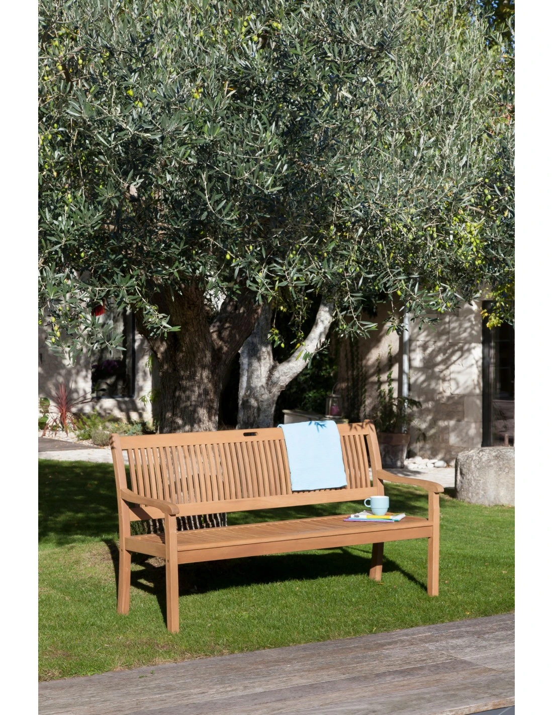 Banc De Jardin Amadeo 3 Places En Eucalyptus 7 Banc De Jardin Amadeo 3 Places En Eucalyptus – Image 7