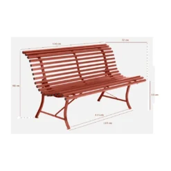 Banc De Jardin Louisiane L.150 Cm - Métal - Cactus 5 Banc De Jardin Louisiane L.150 Cm - Métal - Cactus -Verger Magique Soldes Boutique banc de jardin louisiane l150 cm metal 3