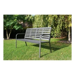 Banc De Jardin Marta 3 Places - Aluminium Anthracite -Verger Magique Soldes Boutique banc de jardin marta 3 places aluminium anthracite 3