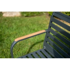 Banc De Jardin Marta 3 Places - Aluminium Anthracite -Verger Magique Soldes Boutique banc de jardin marta 3 places aluminium anthracite 6