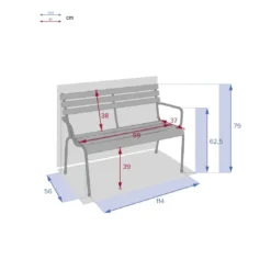 Banc De Jardin Métal Greensboro - Acier époxy - Moutarde 5 Banc De Jardin Métal Greensboro - Acier époxy - Moutarde -Verger Magique Soldes Boutique banc de jardin metal greensboro acier epoxy moutarde 2