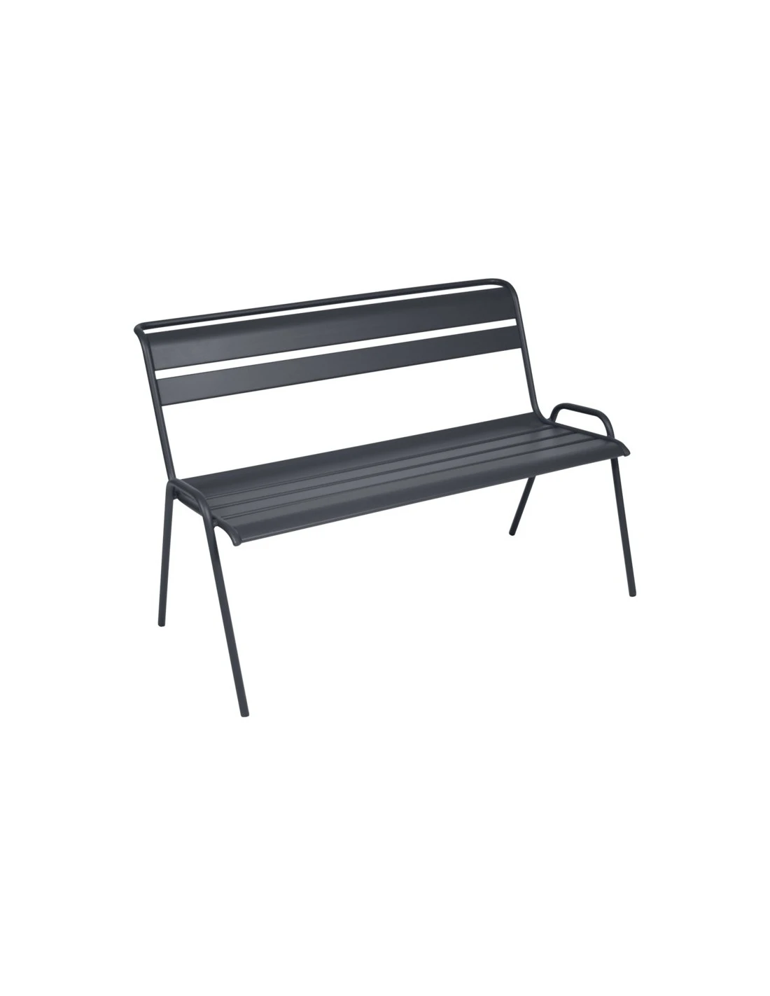 Banc De Jardin Monceau 2/3 Places En Métal Empilable - Carbone 1 Banc De Jardin Monceau 2/3 Places En Métal Empilable - Carbone