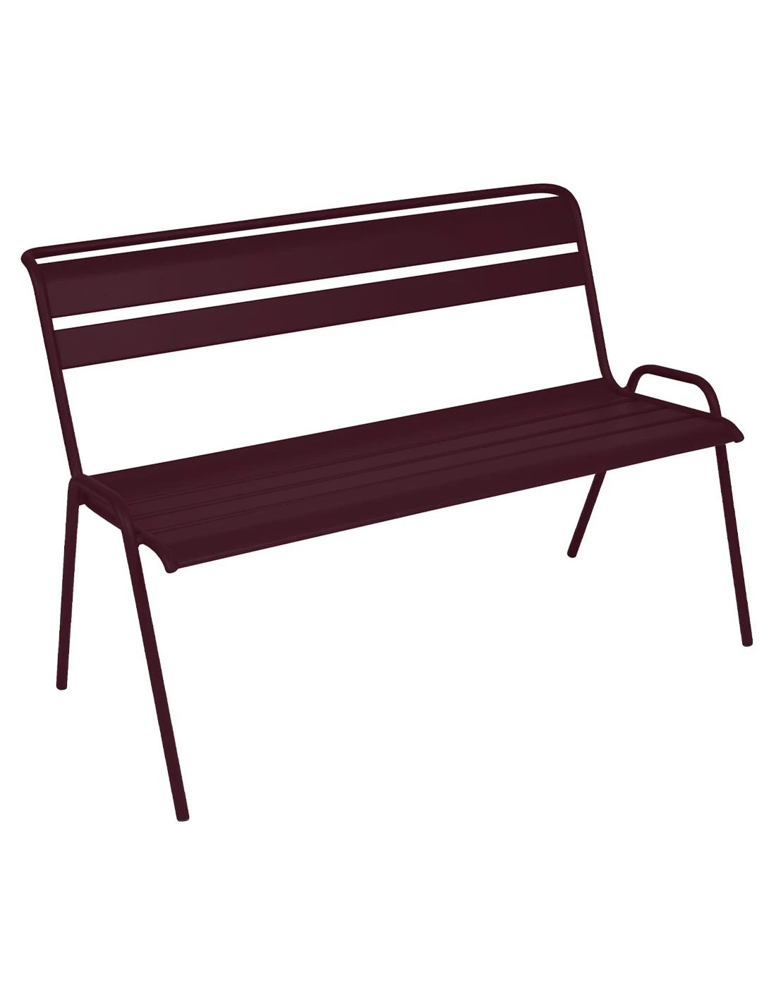 Banc De Jardin Monceau 2/3 Places En Métal Empilable - Cerise Noire 1 Banc De Jardin Monceau 2/3 Places En Métal Empilable - Cerise Noire
