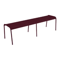 Banc Monceau 3/4 Places En Métal -160 Cm - Cerise Noire -Verger Magique Soldes Boutique banc monceau xl 34 places metal 160cm 12