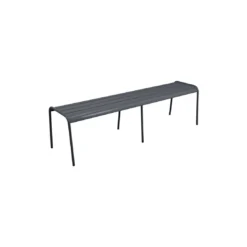 Banc Monceau 3/4 Places En Métal -160 Cm - Carbone