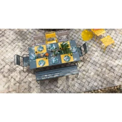 Banc Monceau 3/4 Places En Métal -160 Cm - Carbone -Verger Magique Soldes Boutique banc monceau xl 34 places metal 160cm 9