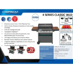 Campingaz Barbecue à Gaz 4 Séries Classic WLD Avec Plancha 12 Campingaz Barbecue à Gaz 4 Séries Classic WLD Avec Plancha -Verger Magique Soldes Boutique barbecue a gaz 4 series classic wld avec plancha 5